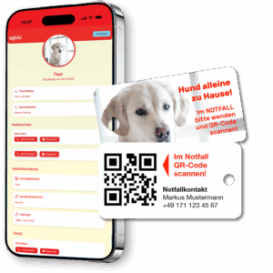 Schlüsselanhänger für Haustierbesitzer für den Notfall Hund Labrador
